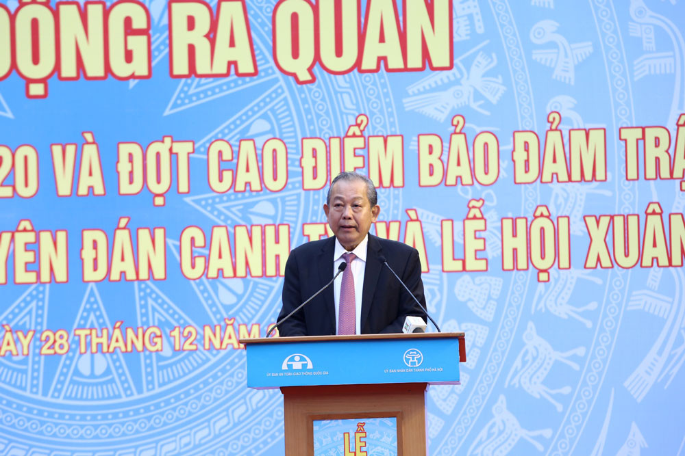 Phó Thủ tướng Trương Hòa Bình phát động Năm An toàn giao thông 