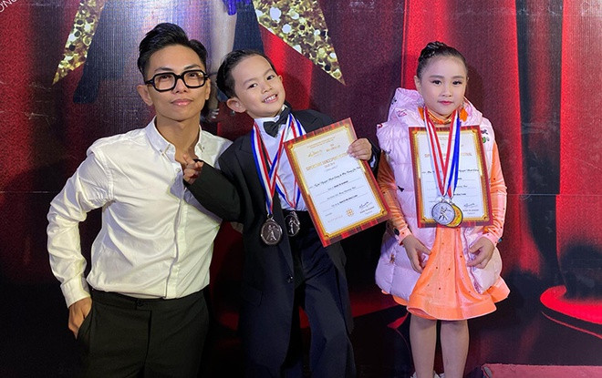 Con trai 4 tuổi của Khánh Thi đoạt giải dance sport