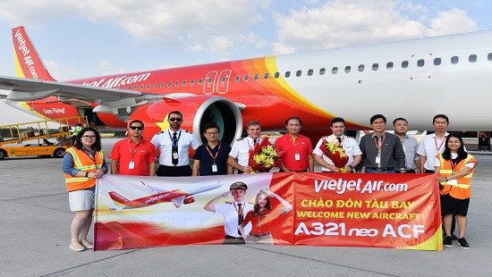 Vietjet chào đón thêm tàu bay A321neo ACF hiện đại nhất thế giới