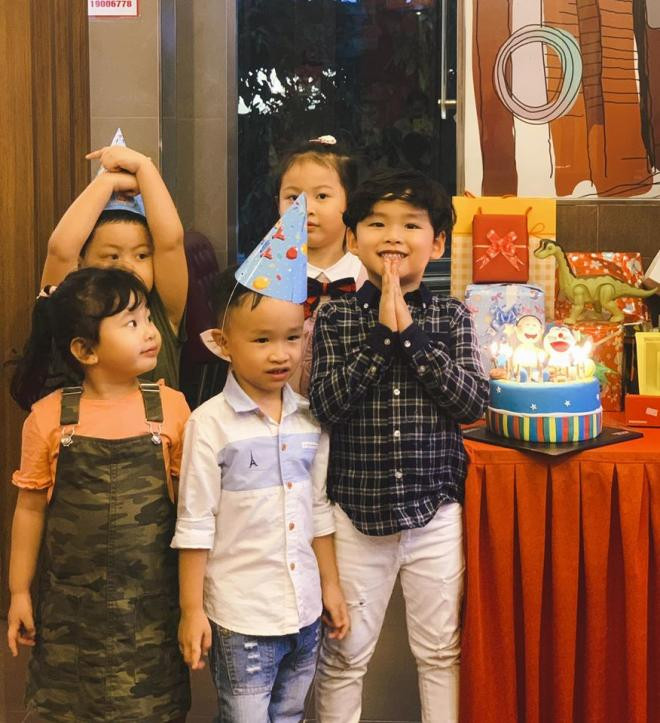 Chồng vắng mặt trong sinh nhật 5 tuổi của con trai Hoa hậu Diễm Hương 1