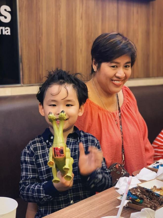 Chồng vắng mặt trong sinh nhật 5 tuổi của con trai Hoa hậu Diễm Hương 4