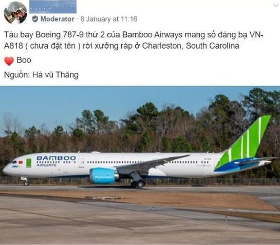 Bamboo Airways nói gì về hình ảnh “chiếc 787-9 Dreamliner thứ 2” tại xưởng Boeing, Mỹ?