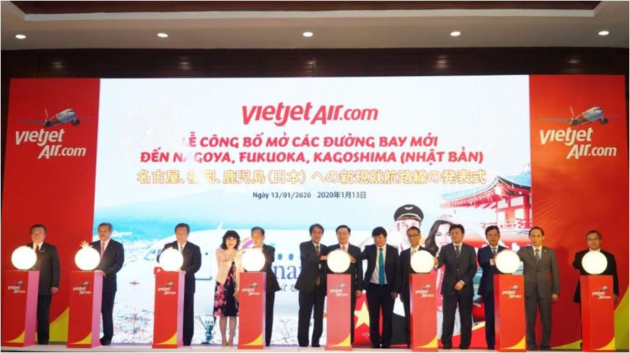 Góp phần đẩy mạnh quan hệ Việt - Nhật, Vietjet mở thêm 5 đường bay mới tới “xứ sở mặt trời mọc”