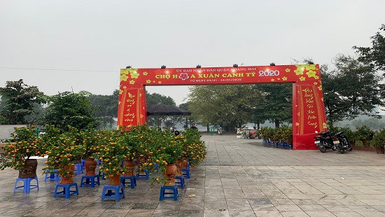 Hoàng Mai - Hà Nội: Chợ hoa tết khoe sắc xuân