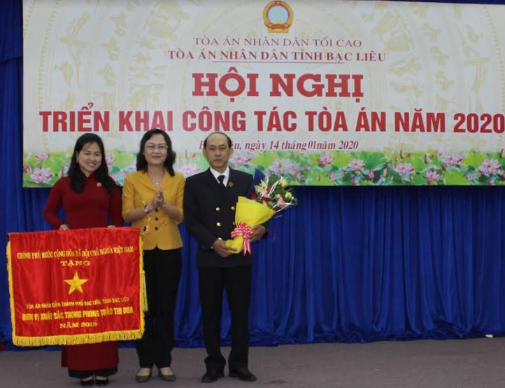 TAND hai cấp tỉnh Bạc Liêu tổ chức Hội nghị triển khai công tác Tòa án năm 2020