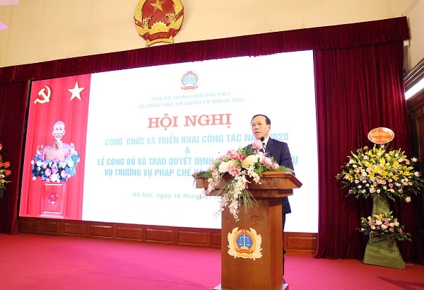 Vụ Pháp chế và Quản lý khoa học triển khai công tác năm 2020