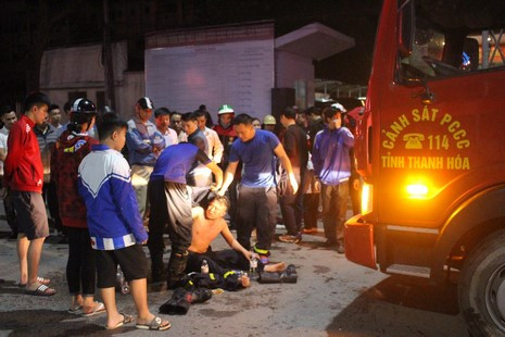 Nhiều người thương vong trong vụ cháy tòa nhà cao tầng ở Thanh Hóa