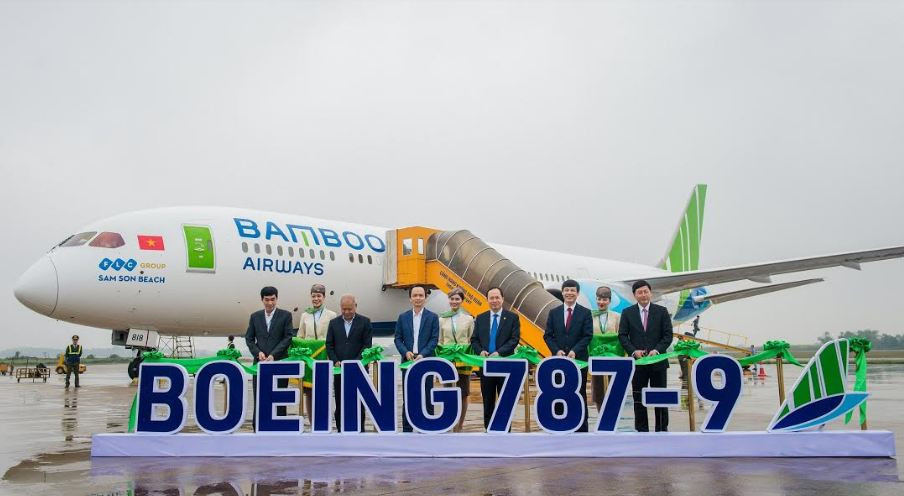 Chiêm ngưỡng máy bay thân rộng Boeing 787-9 Dreamliner mang tên “Sam Son Beach” 
