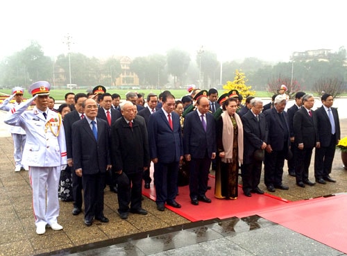 Lãnh đạo Đảng, Nhà nước vào Lăng viếng Chủ tịch Hồ Chí Minh