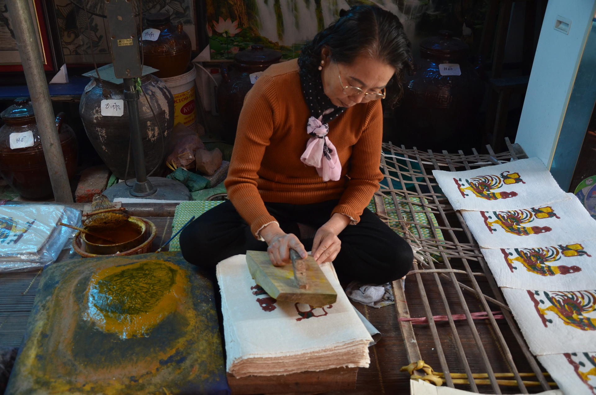 Bức tranh “Đám cưới chuột” và nghệ nhân của làng tranh Đông Hồ