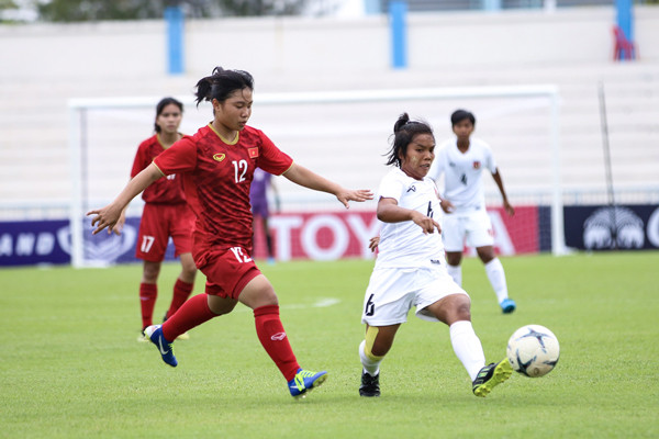 Thắng Myanmar, tuyển nữ Việt Nam tiến sát vé dự Olympic 2020