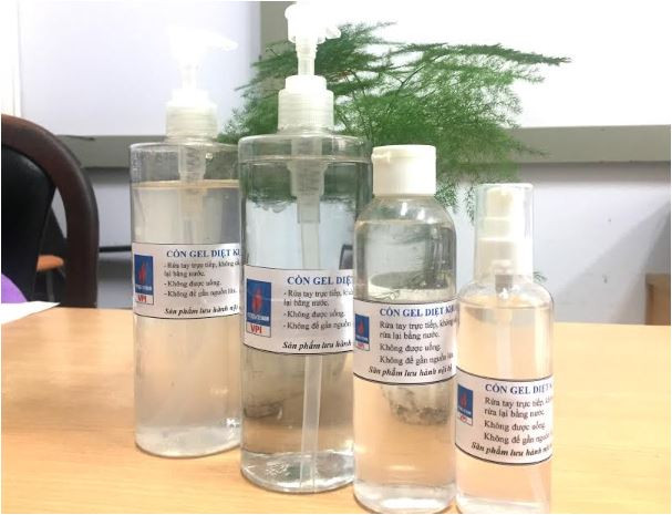 VPI sản xuất nước rửa tay khô sát khuẩn phòng dịch do virus Corona mới 
