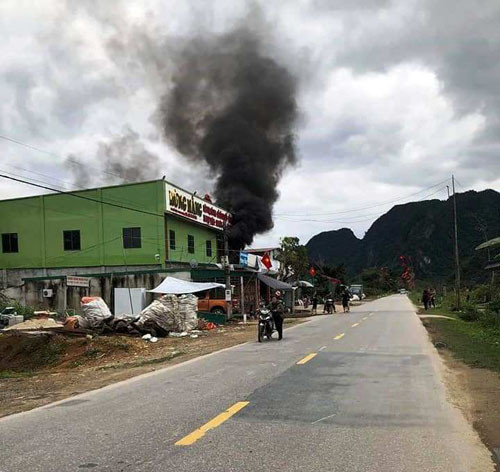 Nghệ An: Xảy ra hỏa hoạn ở cửa hàng kinh doanh nội thất