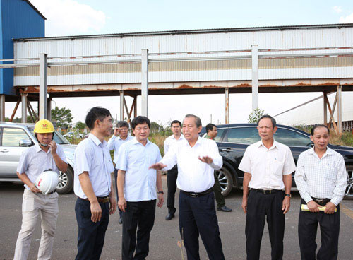 Phó Thủ tướng Thường trực Trương Hòa Bình làm việc tại Đắk Nông