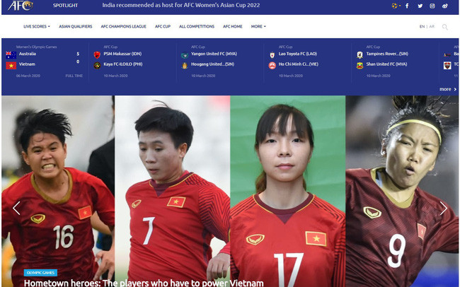 4 tuyển thủ trong đội tuyển nữ Việt Nam 