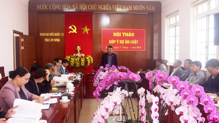 Đoàn ĐBQH tỉnh Lâm Đồng góp ý về dự thảo Luật Hòa giải, đối thoại tại Tòa án