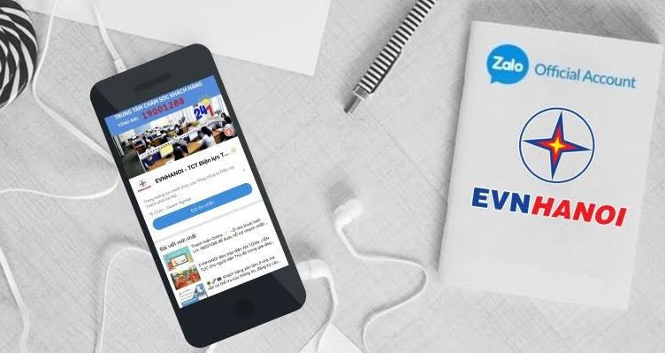 EVNHANOI phát triển trang EVNHANOI trên ứng dụng Zalo