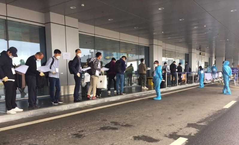 Sân bay Vân Đồn tiếp tục đón 240 chuyên gia Hàn Quốc sang Việt Nam làm việc