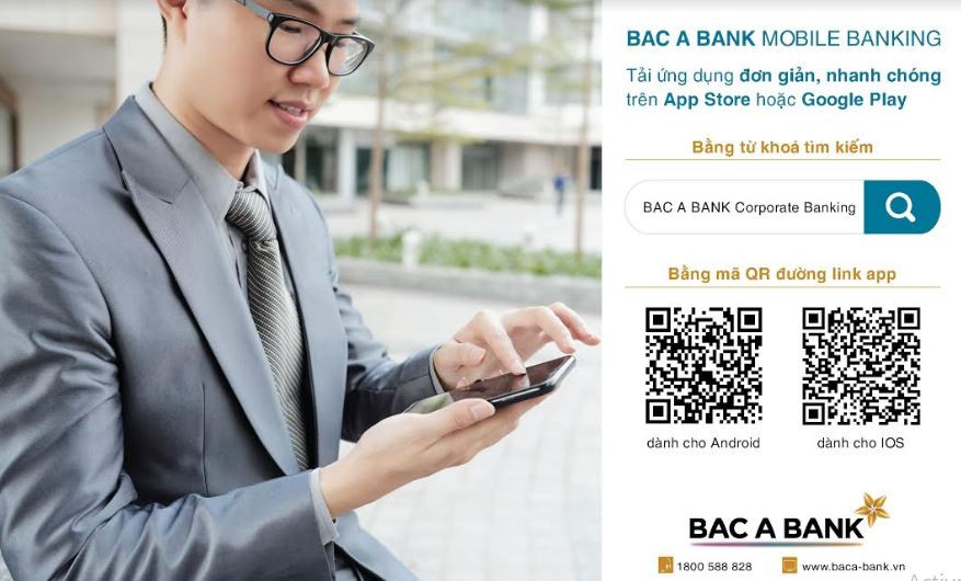BAC A BANK ra mắt Mobile Banking dành cho khách hàng Doanh nghiệp