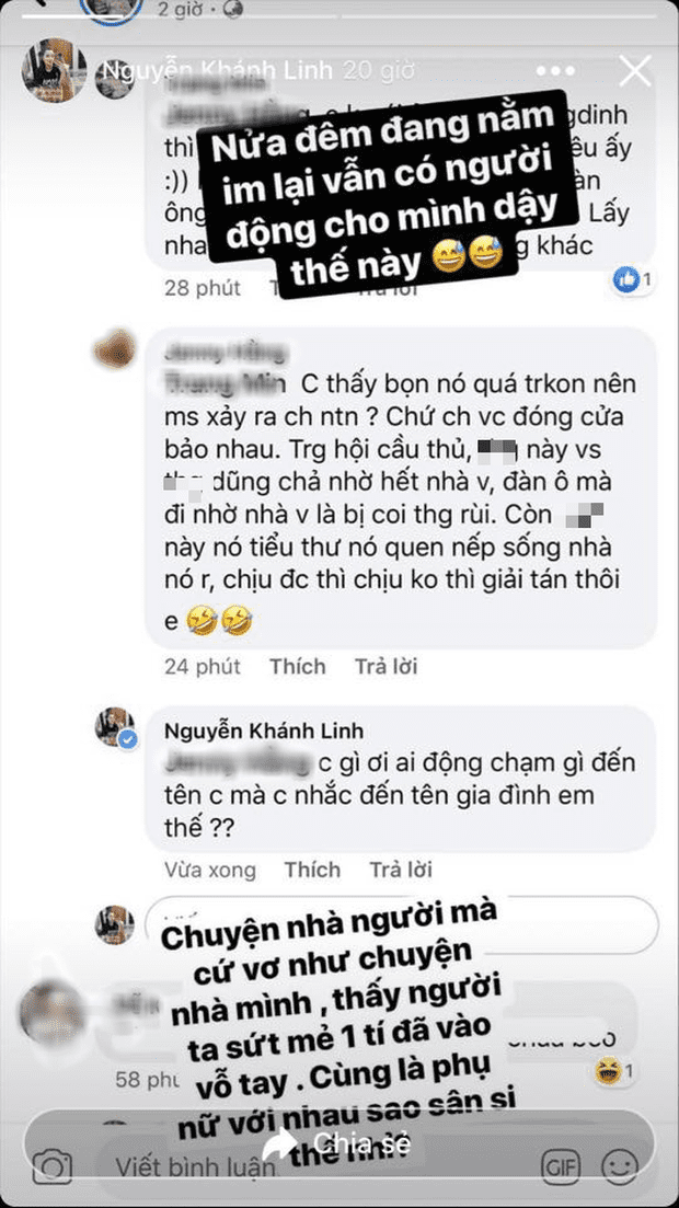 Vợ chồng Dũng trung vệ bị vạ lây bởi scandal của Duy Mạnh - Quỳnh Anh, Khánh Linh đáp trả 0