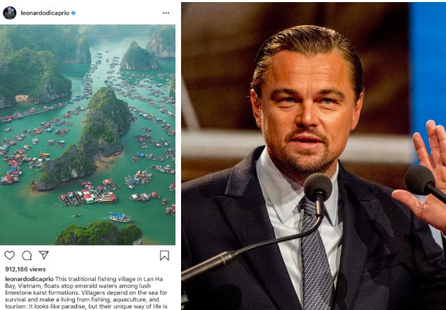 Leonardo DiCaprio kêu gọi bảo vệ môi trường ở vịnh Lan Hạ