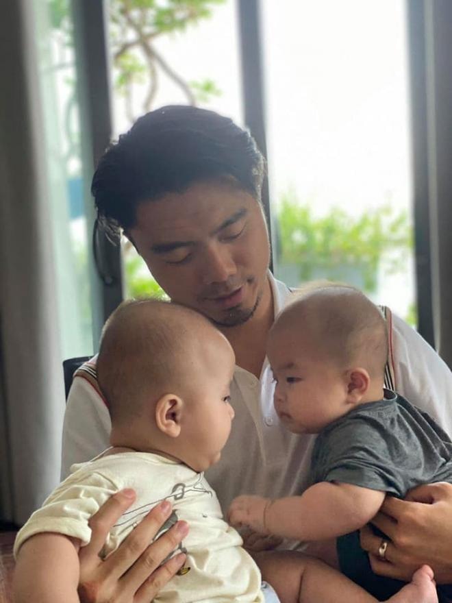 mẹ Kiều Anh và con trai  0