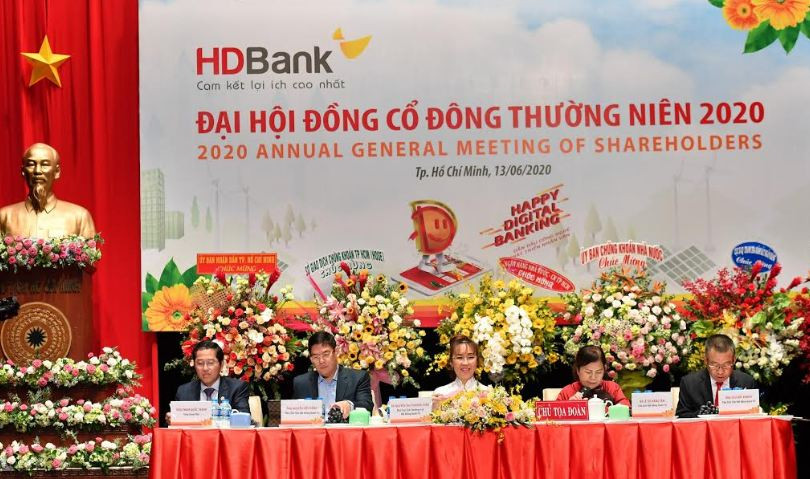 Đại hội đồng cổ đông HDBank 2020: Tăng trưởng bền vững, chuyển đổi số, chất lượng tài sản, an toàn hoạt động