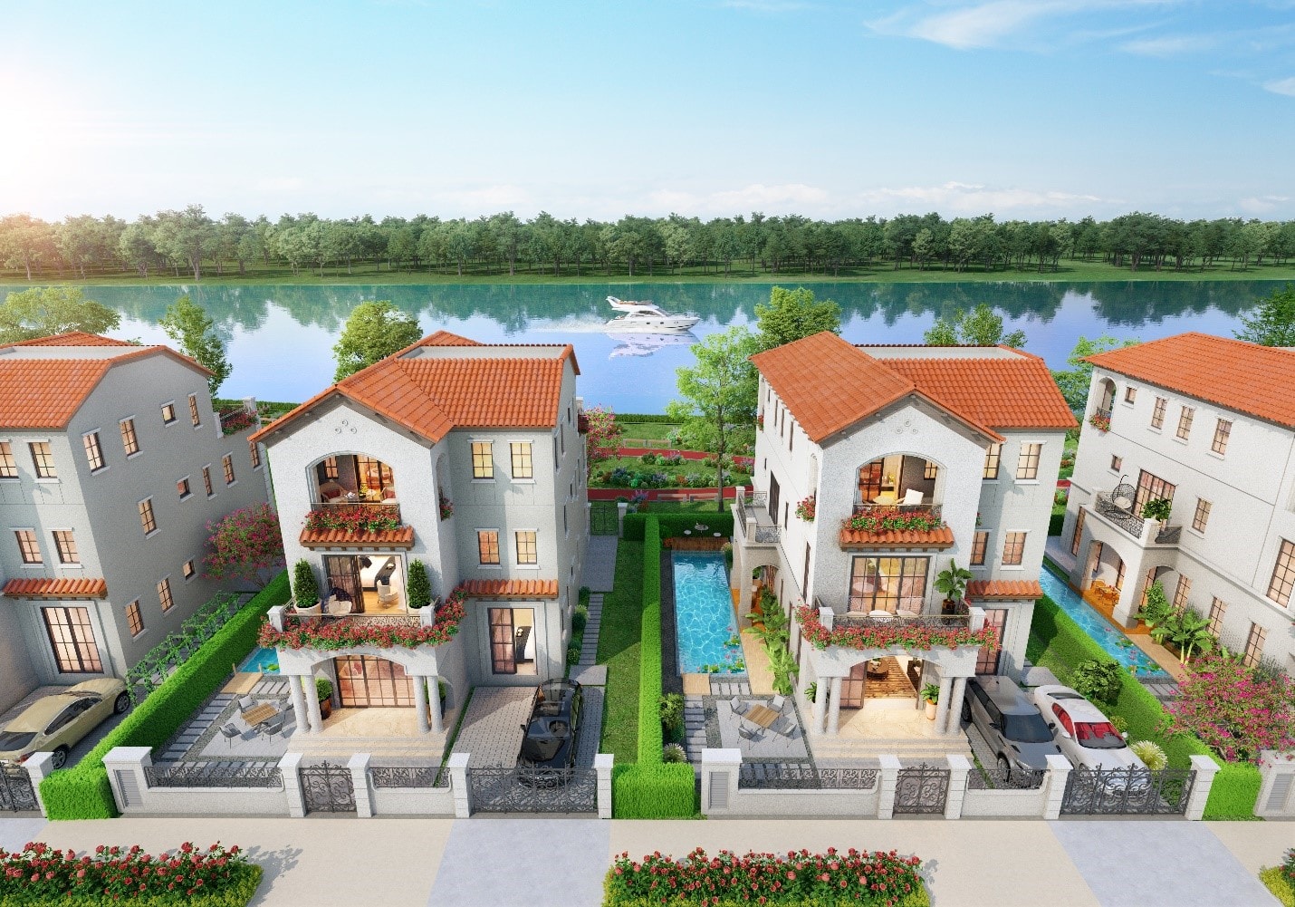 Biệt thự sinh thái ven sông Aqua City: Bản sắc thượng lưu