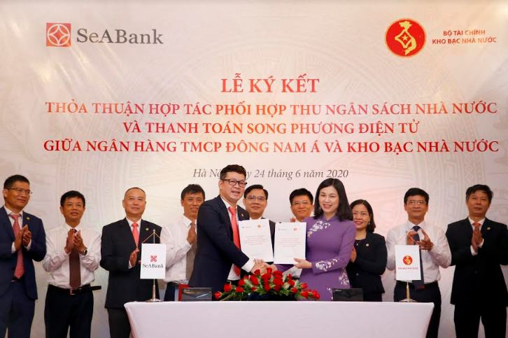 SeABank và Kho bạc Nhà nước ký thỏa thuận phối hợp thu ngân sách và thanh toán song phương điện tử
