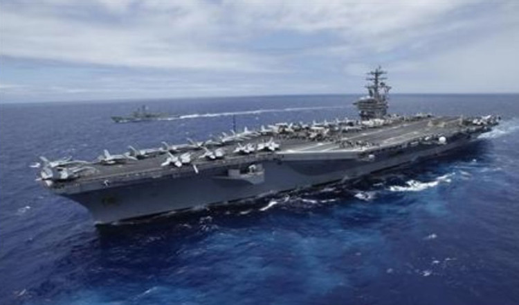 Mỹ cử hai nhóm tác chiến tàu sân bay đến Biển Đông tập trận 