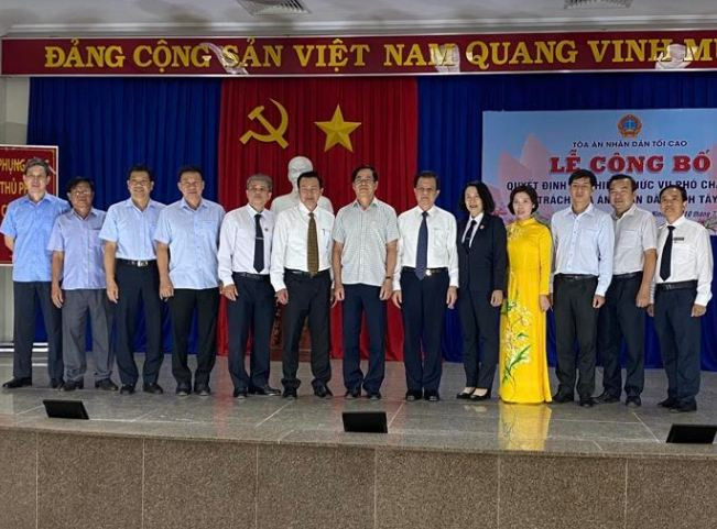 Bổ nhiệm Phó Chánh án phụ trách TAND tỉnh Tây Ninh