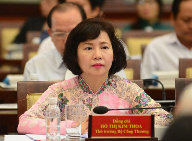 Khởi tố cựu Thứ trưởng Bộ Công thương Hồ Thị Kim Thoa