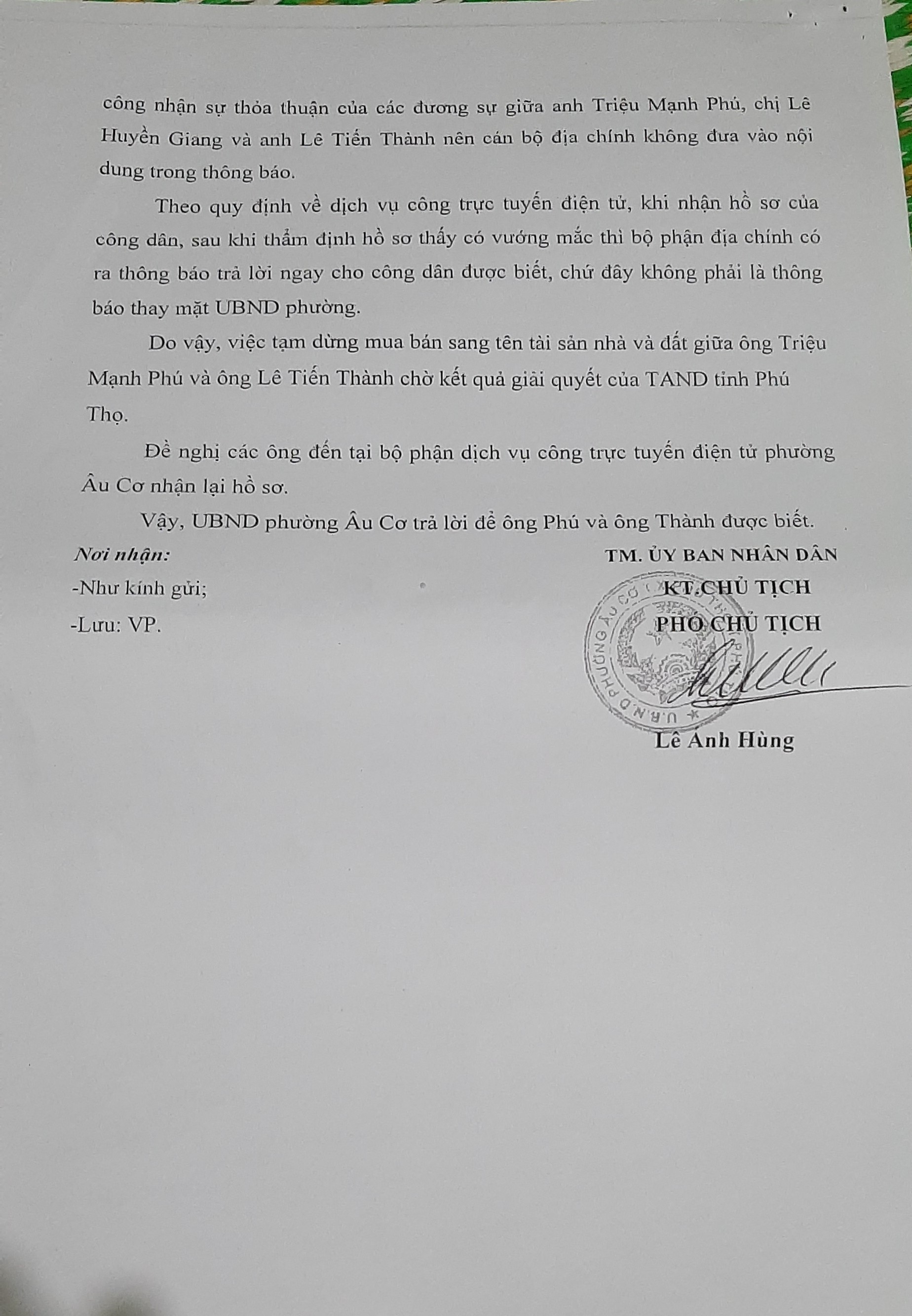 Phú Thọ: Mua nhà đất hợp pháp nhưng bị từ chối khi làm thủ tục sang tên sổ đỏ
