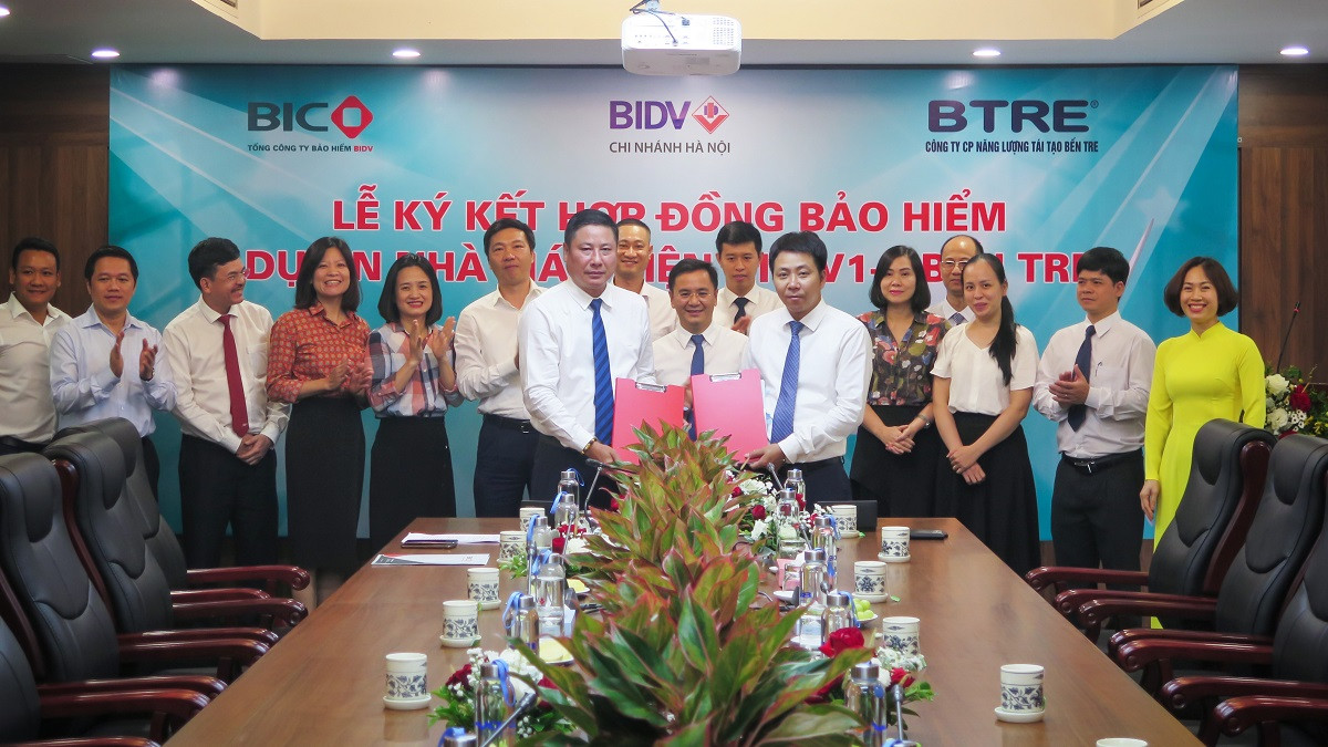BIC và BTRE ký kết hợp đồng bảo hiểm Dự án Nhà máy Điện gió Bến Tre V1-3