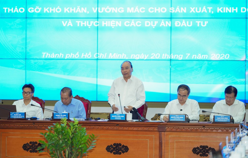 Thủ tướng Nguyễn Xuân Phúc làm việc với Thành phố Hồ Chí Minh