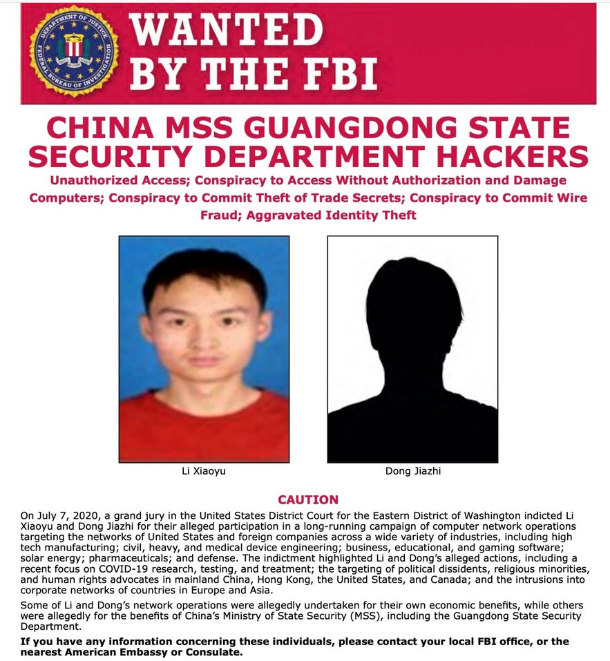 Hacker Trung Quốc bị Mỹ cáo buộc “đánh cắp” nghiên cứu vaccine COVID-19 