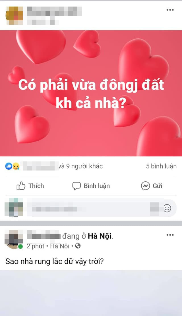 rung lắc ở Hà Nội do động đất 0