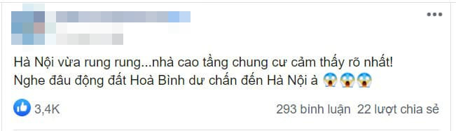 rung lắc ở Hà Nội do động đất 2