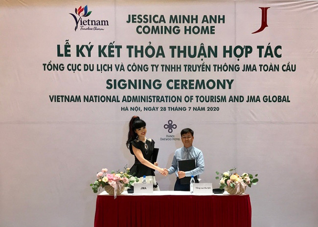 Jessica Minh Anh quảng bá du lịch Việt Nam