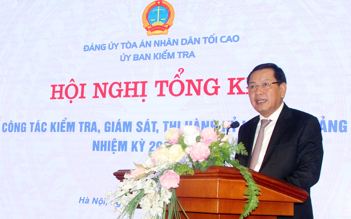 Hội nghị tổng kết công tác kiểm tra, giám sát và thi hành kỷ luật của Đảng nhiệm kỳ 2015-2020