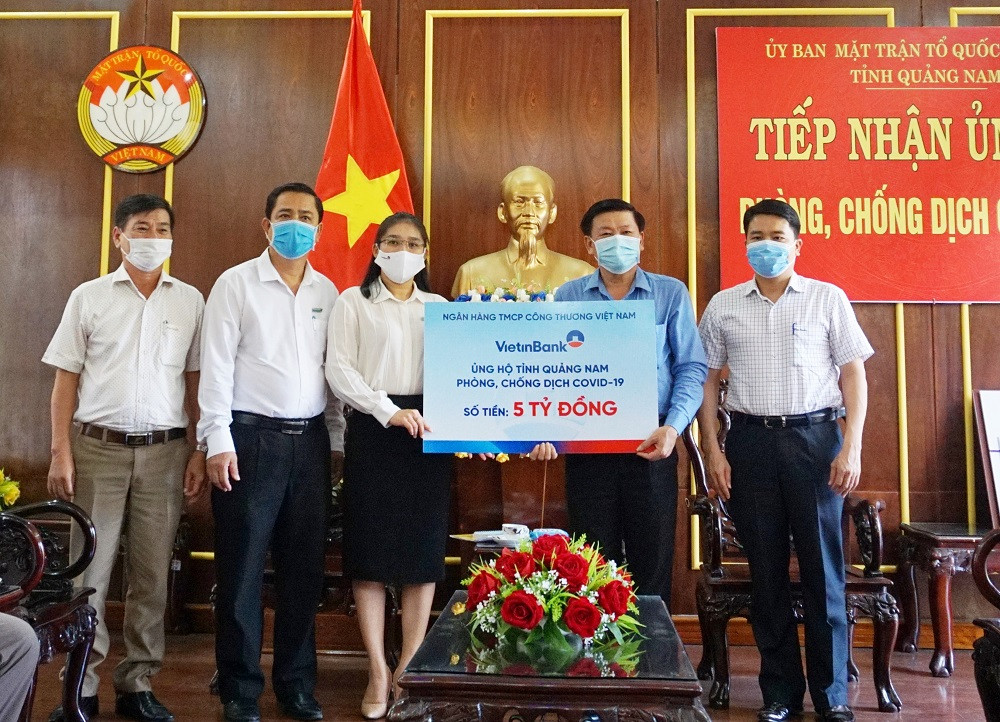 VietinBank ủng hộ Đà Nẵng, Quảng Nam 10 tỷ đồng chống dịch COVID-19