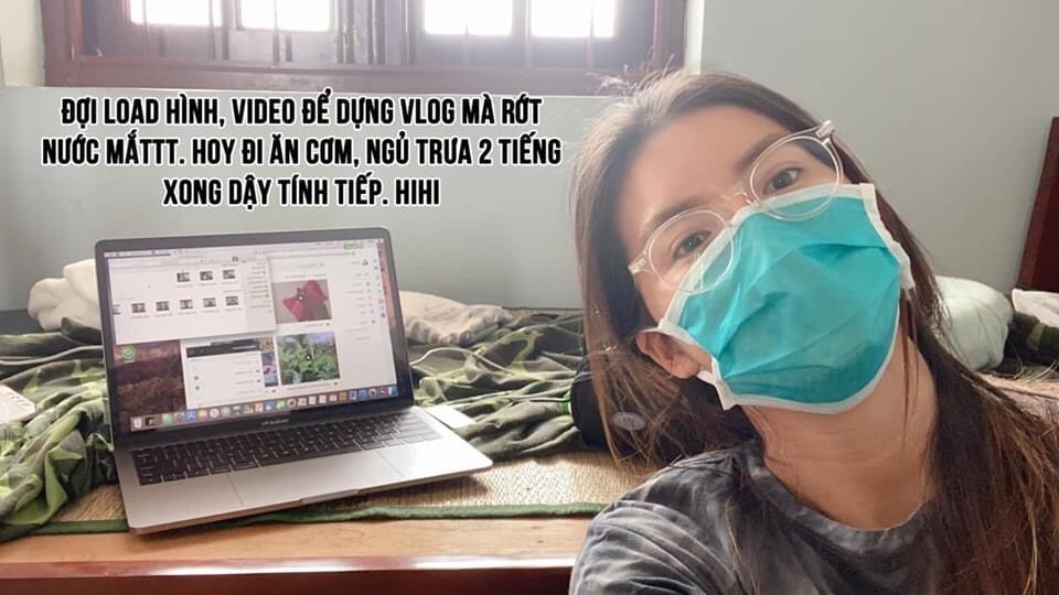 Siêu mẫu Minh Tú khoe cảnh view hoàng hôn cực đẹp tại khu cách ly