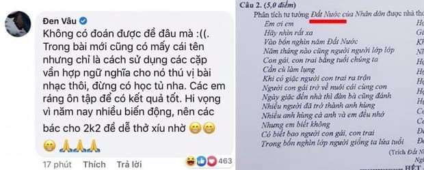 đen vâu đoán đề văn 0 đen vâu đoán đề văn 0