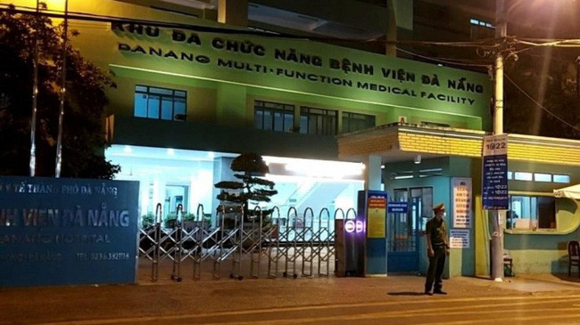 Bệnh viện Đà Nẵng - 1 trong 3 ổ dịch lớn tại Đà Nẵng. Ảnh: Báo Giao thông.