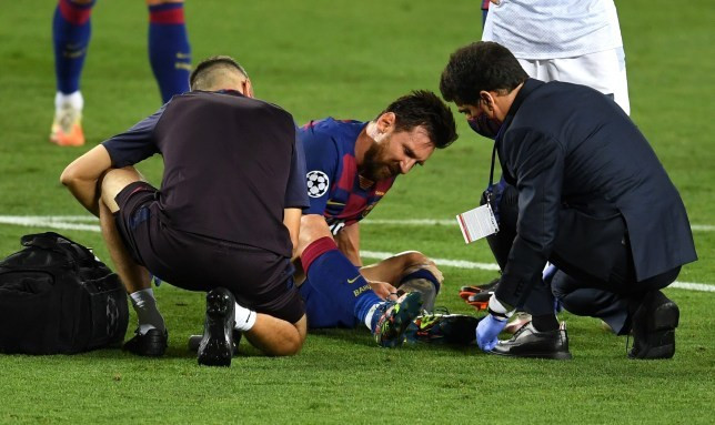 Barca toát mồ hôi vì chấn thương của Messi trước đại chiến Bayern
