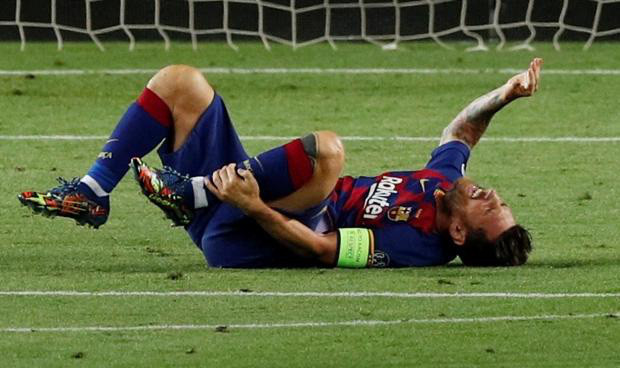 Messi có nguy cơ vắng mặt trong trận tứ kết Champions League