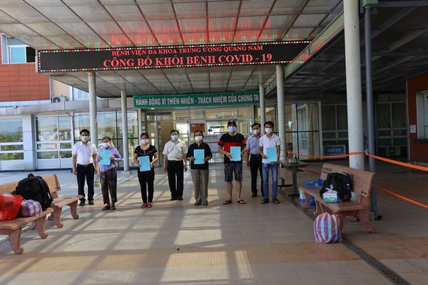11 bệnh nhân nhiễm Covid-19 ở Quảng Nam khỏi bệnh, xuất viện