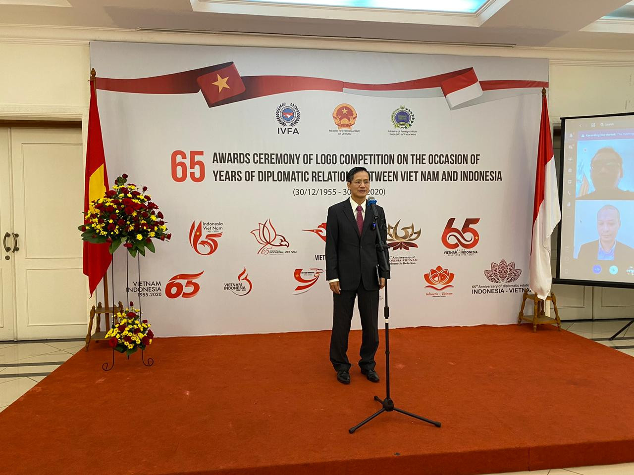 Tác giả Việt Nam đạt giải Nhất cuộc thi thiết kế logo kỷ niệm 65 quan hệ Việt Nam - Indonesia