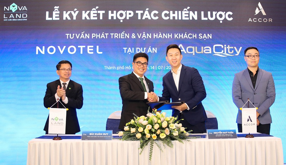 Novaland đã bắt tay với nhiều đối tác trong và ngoài nước để phát triển chuỗi tiện ích đẳng cấp tại Aqua City.