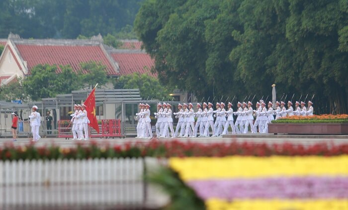 Xúc động, tự hào những hình ảnh thượng cờ mừng ngày Quốc khánh tại Quảng trường Ba Đình